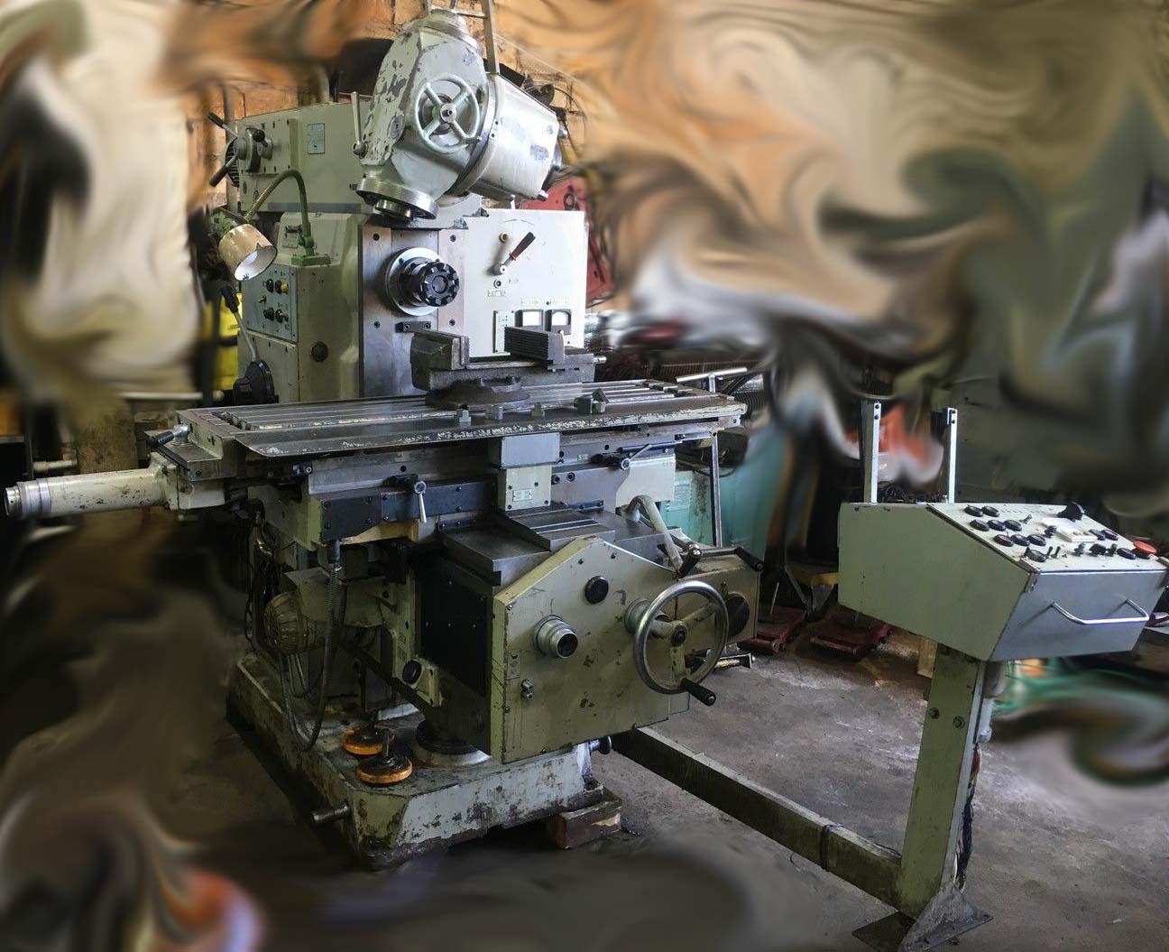 Загальний вигляд 6Д82ШФ20 cтанок широкоуніверсальний консольно-фрезерный